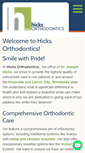 Mobile Screenshot of hicksorthodontics.com
